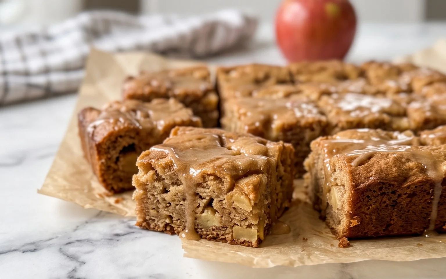 Blondies Pommes Érables Caramélisés : Recette Facile